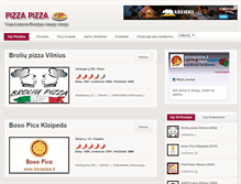 Tablet Screenshot of pizzapizza.lt