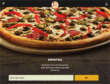 Tablet Screenshot of pizzapizza.com.tr